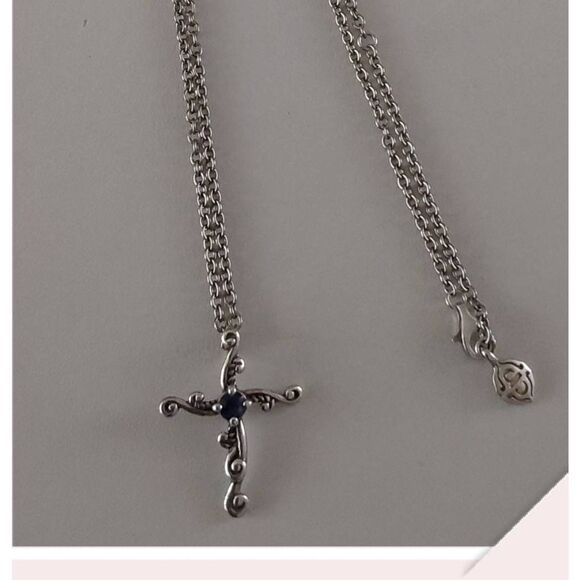 American West Jewelry - American West Silver Cross Necklace